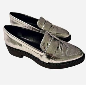 Vince Camuto Silver Loafers